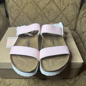 NIB Papillio Cameron Pop Platform Sandals Pastel Pink Adjustable US M10‎ Narrow